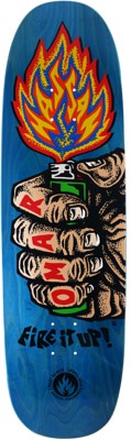 Black Label Hassan Fire It Up 9.25 Black Widow Skateboard Deck - blue - view large