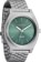 Nixon Time Teller Solar Watch - silver/jade sunray - angle