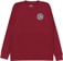 1910 Killed By Death L/S T-Shirt - maroon - front