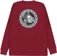 1910 Killed By Death L/S T-Shirt - maroon - reverse