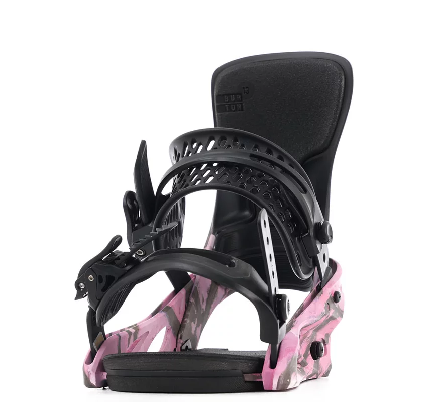 Burton Women's Lexa X Snowboard Bindings 2025 - gray/pink