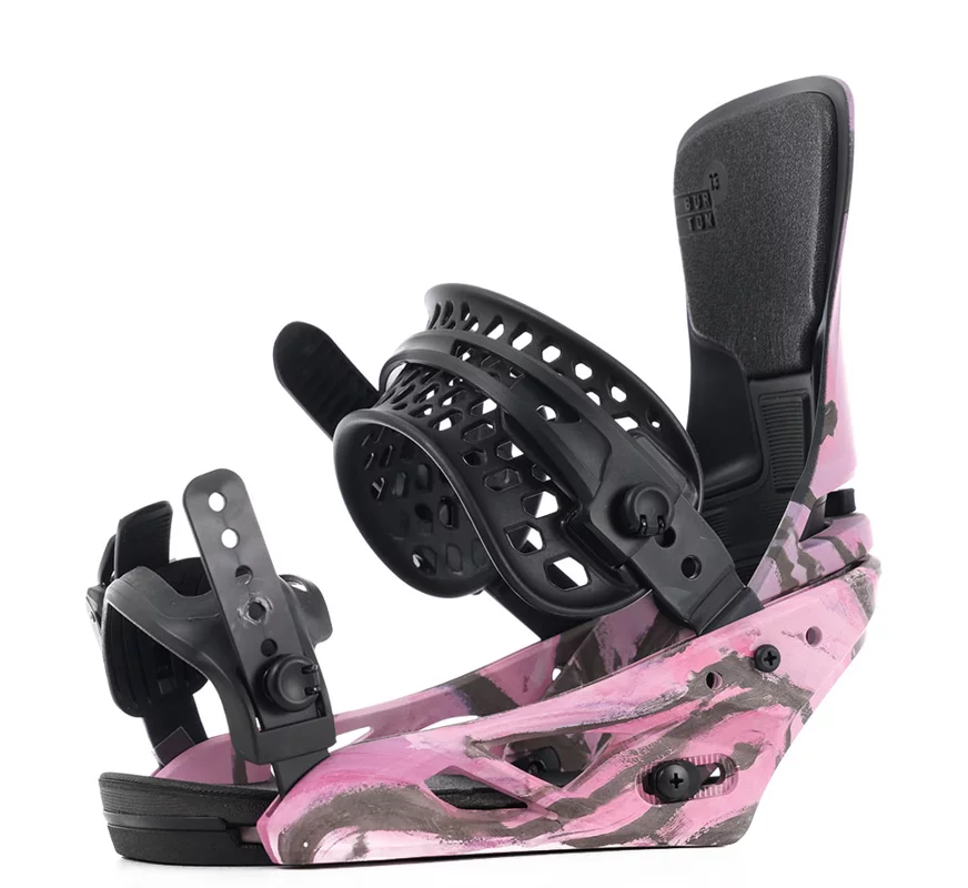 Burton Women's Lexa X Snowboard Bindings 2025 - gray/pink