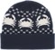 Crab Grab Nordicrab Beanie - navy and white - reverse