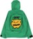 Carpet Bookbag Rain Jacket - green - reverse 2