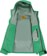 Carpet Bookbag Rain Jacket - green - open