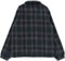 Santa Cruz Hideout Zip Front Jacket - navy/blue/grey check - reverse