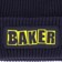 Baker Brand Logo Beanie - navy/yellow - front detail