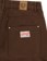Tactics Double Knee Jeans - washed brown - reverse detail