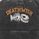 Deathwish Piranha Snapback Hat - black wash - front detail