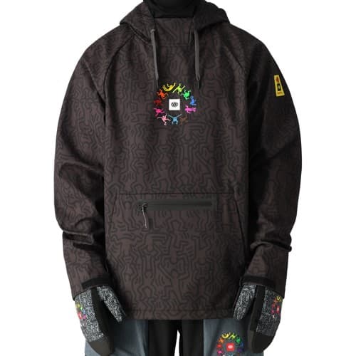686 WATERPROOF HOODY スノボウェア rhino-grey M 686 Waterproof Hoodie - rhino grey | Tactics