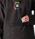 686 Waterproof Hoodie - keith haring black - front detail