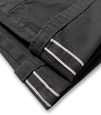 Tactics Double Knee Jeans - raw black selvedge Tactics Double Knee Jeans - raw black selvedge