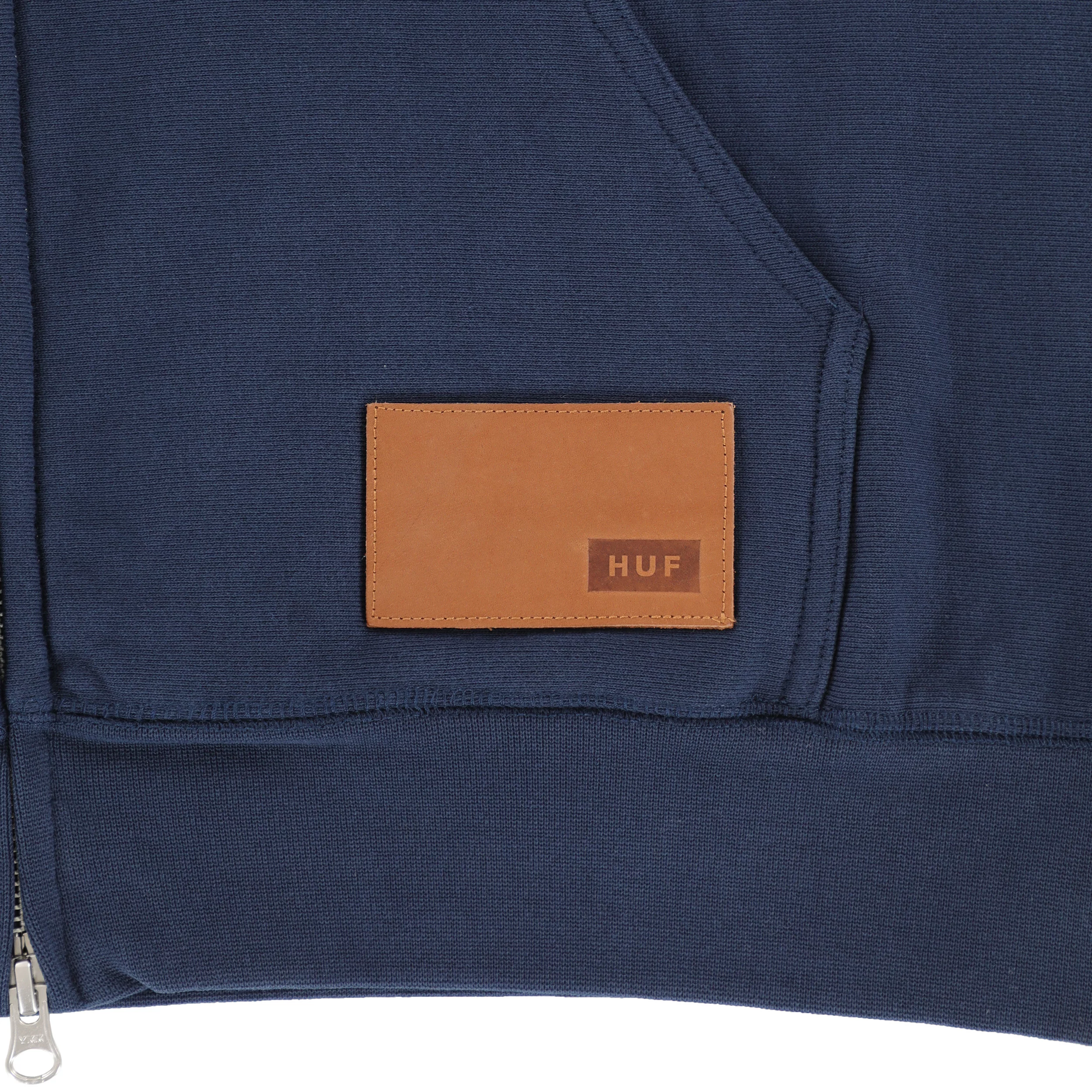 HUF Carrington Thermal Lined Zip Hoodie - navy | Tactics