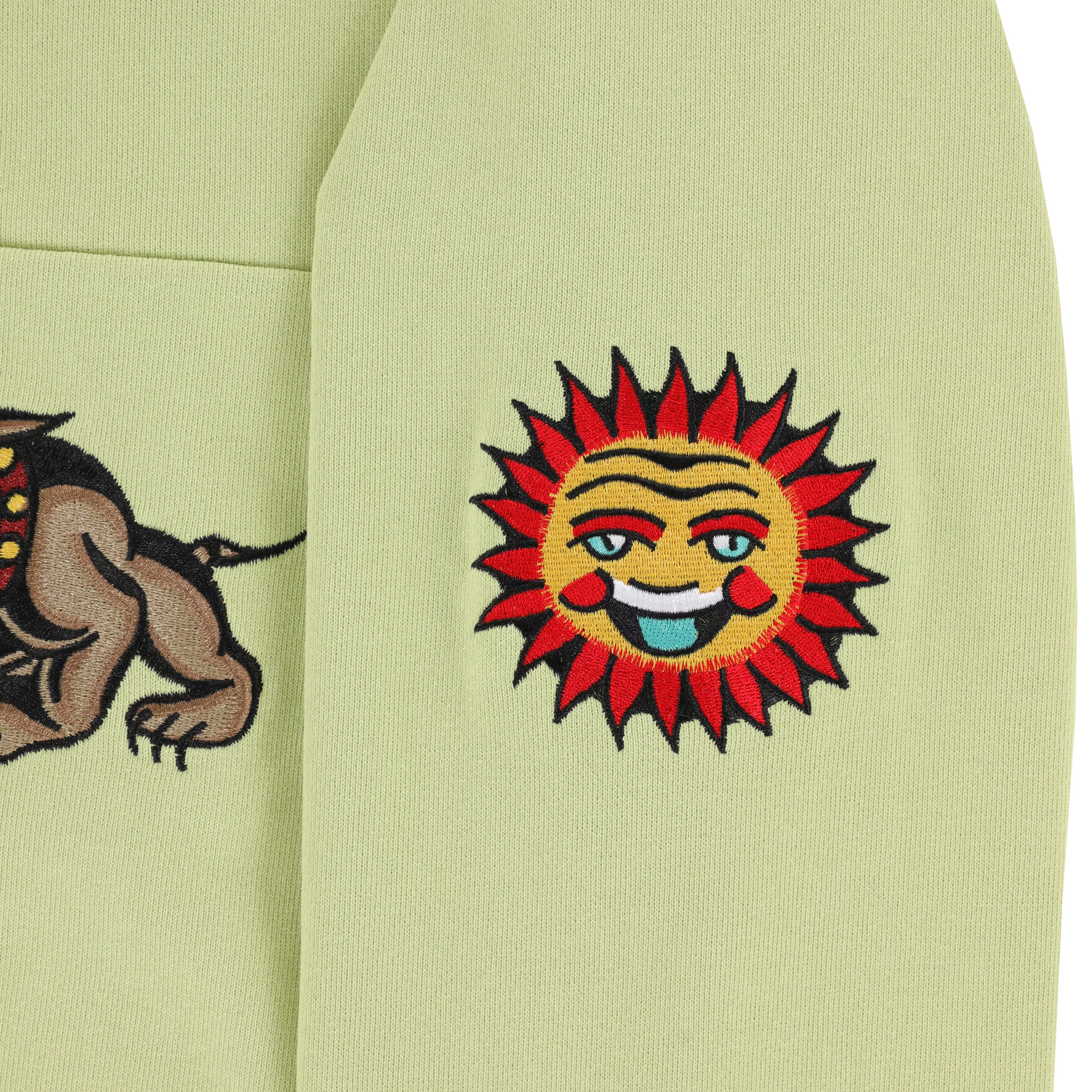 HUF Bledsoe Quarter Zip Sweatshirt - pistachio | Tactics