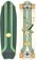 Globe Sidewalk Slider 28" Complete Cruiser Skateboard - green/croc