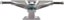 Venture Koston Pro V8 Polished Skateboard Trucks - polished (5.2 hi) - reverse