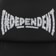 Independent Skull Span Trucker Hat - black - front detail
