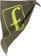 Forum 3-Layer Bandana Mask - gremlin olive - side