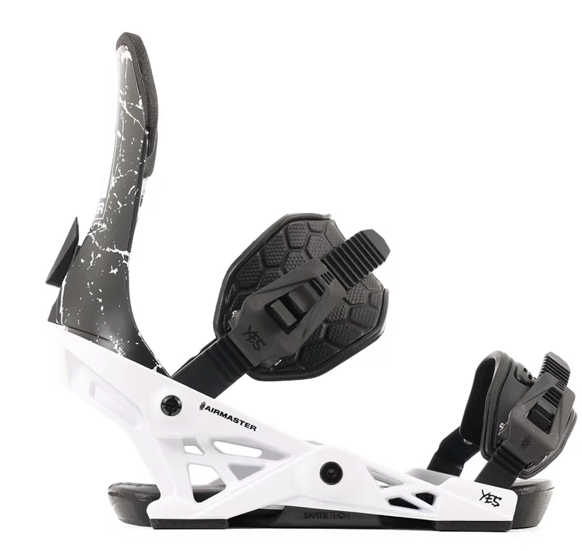 YES Airmaster Snowboard Bindings 2025 - white | Tactics