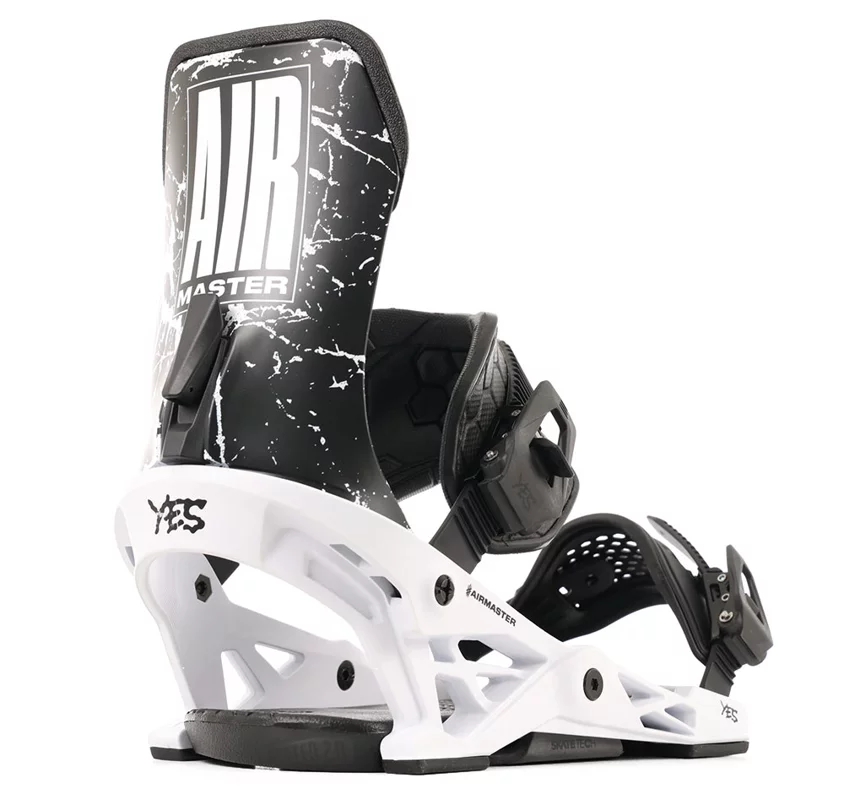 YES Airmaster Snowboard Bindings 2025 - white | Tactics
