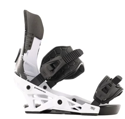 YES Airmaster Snowboard Bindings 2025 - white