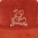 Krooked Belle Snapback Hat - rust/cream - front detail