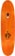 Polar Skate Co. Trumpets 8.75 Football Shape Skateboard Deck - orange - top