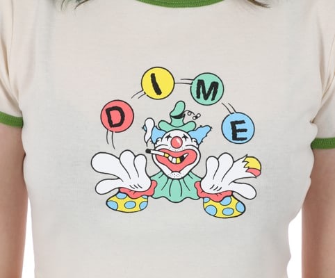 Dime Women's Carnival Baby T-Shirt - off-white | Tactics