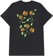 Halloween Stickers Skateboards Dancing Pumpkins T-Shirt - black - reverse