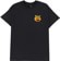 Halloween Stickers Skateboards Dancing Pumpkins T-Shirt - black - front