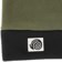 Spiral Wax Co Baker Fleece Beanie - olive - front detail