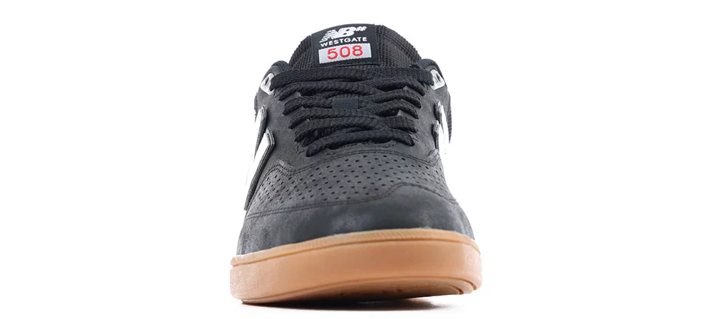 New Balance Numeric 508 Men\'s Youth Big Boys Skate Sneakers Size 5 Black Tan New Balance Numeric Westgate 508 Black & Gum Skate Shoes  main image 3