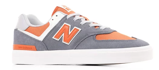 New Balance Numeric 574V Skate Shoes - grey/orange