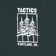 Tactics Portland Trees Hoodie - green - front detail