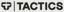 Tactics 8" Icon Wordmark Die Cut Sticker - black