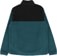Jones Recycled Fleece Half Zip Crew Sweatshirt - pacific teal - reverse