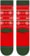 Stance Elf I Know Him Crew Sock - red - reverse