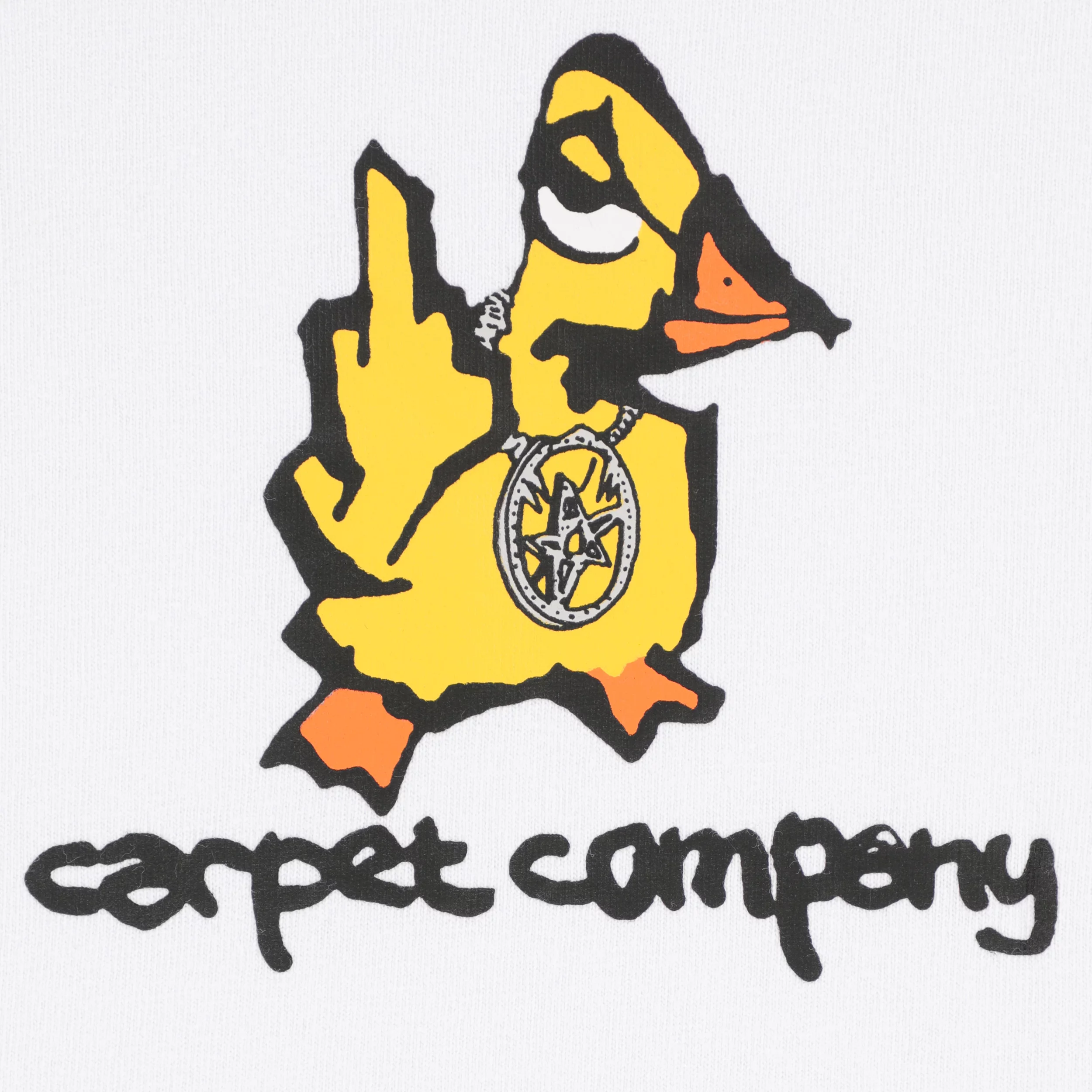 【CARPET COMPANY】 Duck You Tee White Duck You Tee — Carpet Company
