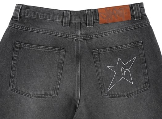 Carpet C-Star Stitch Denim Jeans - fade black | Tactics