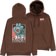 Santa Cruz Godzilla Hand Hoodie - brown