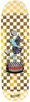 Welcome Reyes Dancer 9.0 Baculus 2.0 Shape Skateboard Deck - bone/gold foil - view large