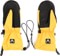 Crab Grab Cinch Mitts - vintage yellow and black - palm