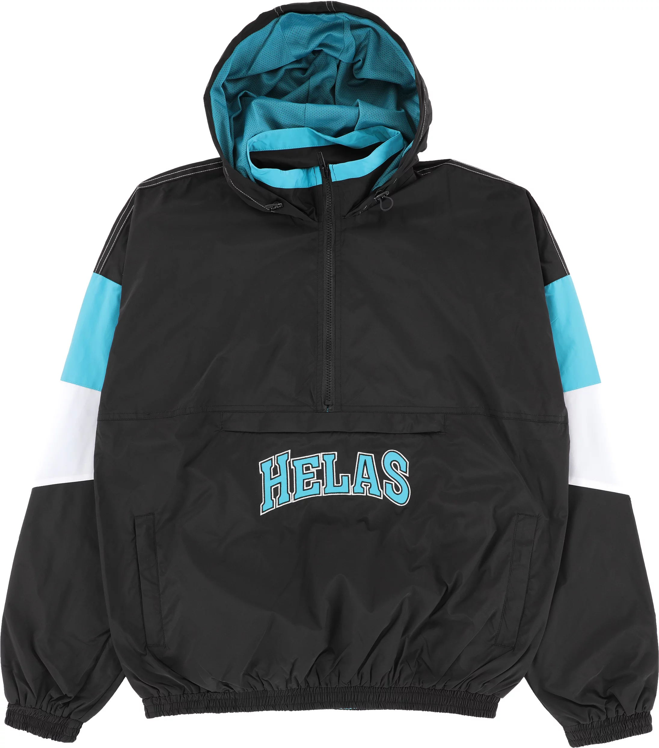 Helas Requins Quarter Zip Jacket - black/turquoise | Tactics