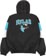 Helas Requins Quarter Zip Jacket - black/turquoise - reverse