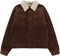 Brixton Cable Sherpa Lined Trucker Jacket - pinecone brown