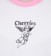 Cherries Wheels Punk Babydoll Raglan T-Shirt - pink - front detail