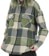 Brixton Women's Bowery Classic Flannel - blue mirage/dill plaid - alternate
