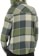 Brixton Women's Bowery Classic Flannel - blue mirage/dill plaid - reverse