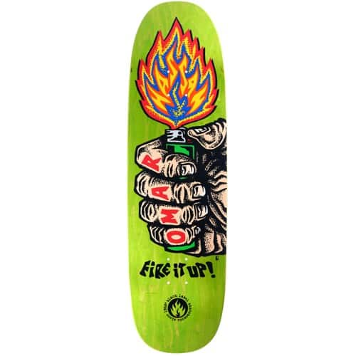 （Bender）BLACK LABEL FIRE IT UP Deck Black Label Hassan FIRE IT UP Skateboard Deck-9.25X32.25