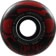 Bones 100's OG Formula V4 Wide Skateboard Wheels - black/red mummy skulls (100a)